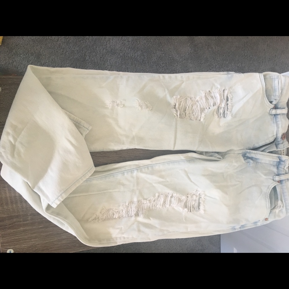 Distressed jeans